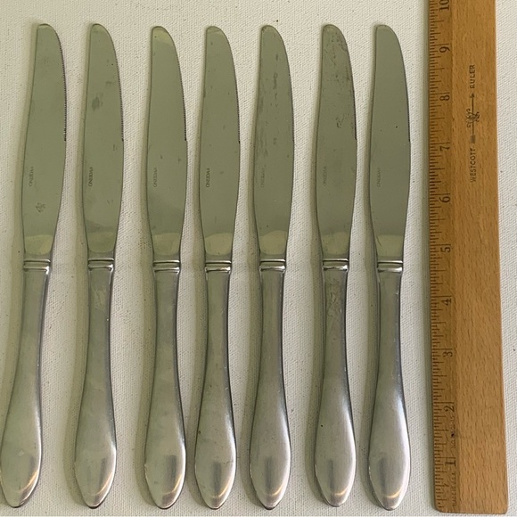 Oneida JACKSON Stainless Satin 7 Dinner Knives 9.5" Flatware Silverware Set of 7 - Picture 9 of 9